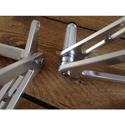 Rearset / Rem Schakel Set Chrome Type 2