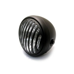 6.75" Steampunk chopper Matte Black Headlight