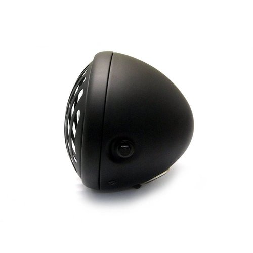 Phare avant 6,75" noir mat Chopper  style "Steampunk"