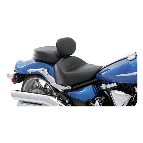 Mustang 2-P Wide Touring Vintage Seat Black 08-17 Raider