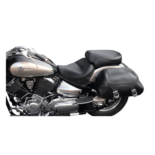 Mustang 2-P Wide Touring Vintage Sitz Schwarz 00-11 V-Star 1100 Classic; 02-11 V-Star 1100 Silverado