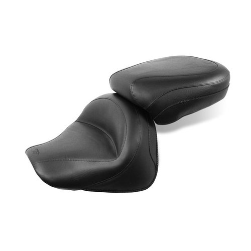Mustang 2-P Wide Touring Vintage Seat Noir 05-09 Yamaha Royal Star 1300, Tour DeLuxe