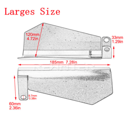 Metalen handbeschermingsset voor Harley (selecteer maat)