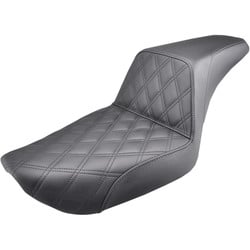 2-Up Seat Step Up Front | Rear Saddlehyde™|Saddlegel™ Black 96-03 Dyna