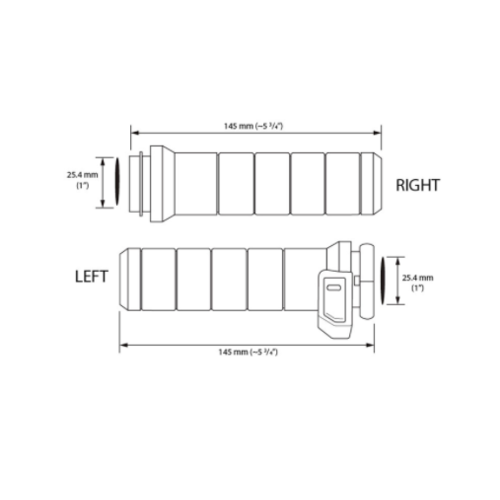 KOSO Titan-X verwarmde handgrepen voor Harley Davidson met elektronische gasklep