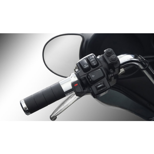 KOSO Verwarmde handgrepen Titan-X voor Harley Davidson met geïntegreerde schakelaar (selecteer kleur)