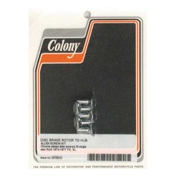 Kit de boulons de rotor de frein avant Chrome 74-77 FX, XL