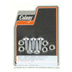 Brake Rotor Bolt & Nut Kit Flat Torx 82-85 FLT; 84-20 B.T., XL