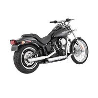 Slip-Ons Twin Slash 3 pouces Chrome 07-16 Softail