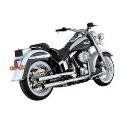 2-1 / 2 "Straightshots Slip-Ons Chrome 05-16 Softail