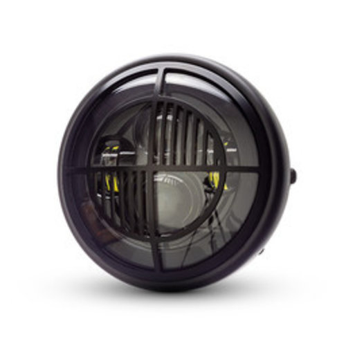 Max Inc 7 " Matte Black Multi Projector LED Headlight + Beemer Cover