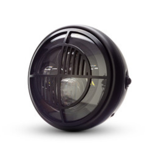 7 " Matte Black Multi Projector LED Headlight + Beemer Cover