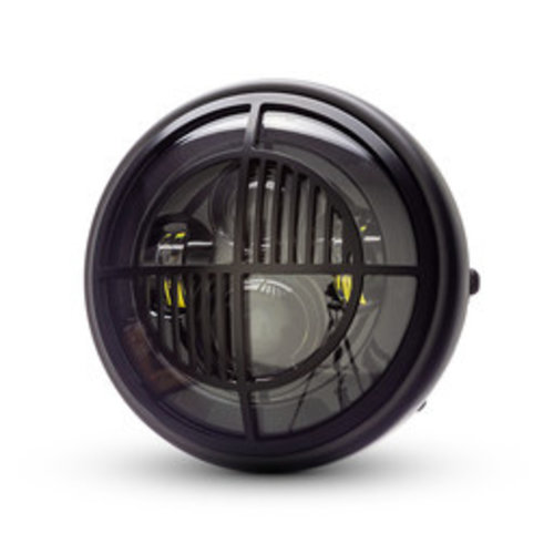 Max Inc 7 "Mattschwarzer Multi-Projektor-LED-Scheinwerfer + Beemer-Abdeckung