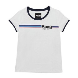 T - shirt Rayé Blanc