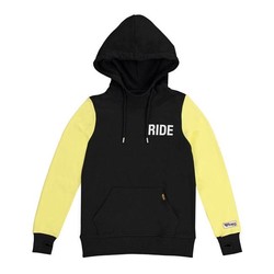 Sweat à capuche d'été pour femme noir / jaune