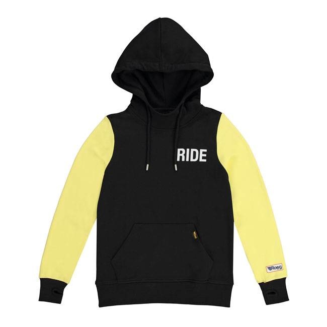 Ladies Summer Hoodie Black / Yellow