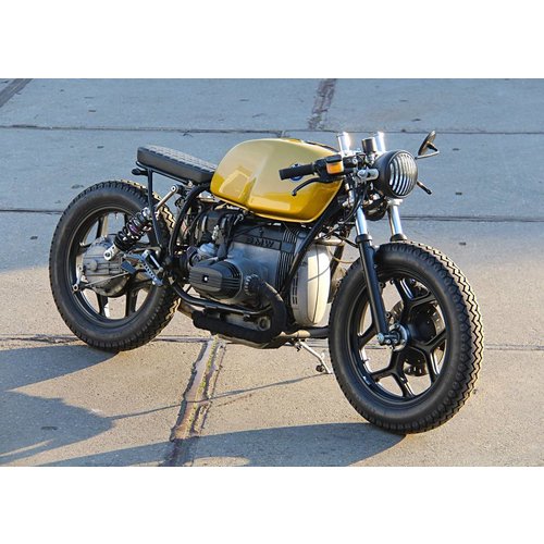 6.75" Steampunk Chopper Koplamp Mat Zwart