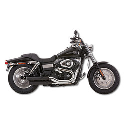 2-2 slip on mufflers ABE black Dyna FXDF 08-16, FXDWG 10-16