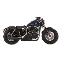 2-2 slip on mufflers ABE black  XL 1200X/C/L/N/R 06-/XL 883/C