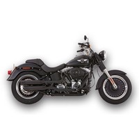 2-2 slip on mufflers ABE black Softail FLSTF 06-16, FLSTFB 10-16
