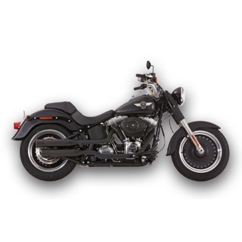 Falcon Silencieux à enfiler 2-2 ABE noir Softail FLSTF 06-16, FLSTFB 10-16