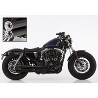 2-2 Exhaust System ABE, Black, Sportster XL14-18
