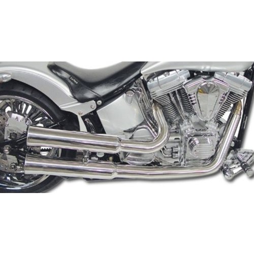 Falcon 2-2 Système d'échappement ABE, acier inoxydable 86-06 Softail