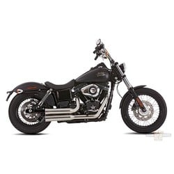 Double-Groove 2-2 Exhaust System, E4, Silver Polished FX 06-17