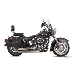 Double-Groove 2-2 Exhaust System, E4, Polished FX FL 07-17