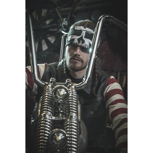 13 ½  Gilet en cuir Blood Moon | Noir