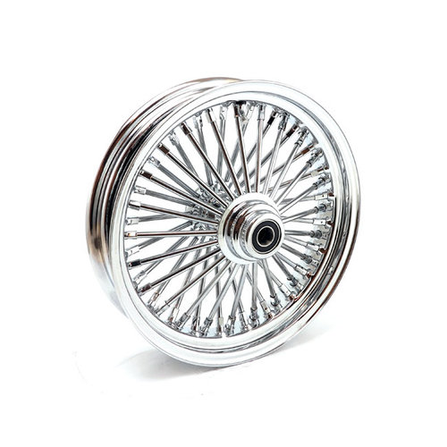 MCS Radial 48 Fat Spoke Voorwiel Velg 3.50 x 18 SF Chrome TUV