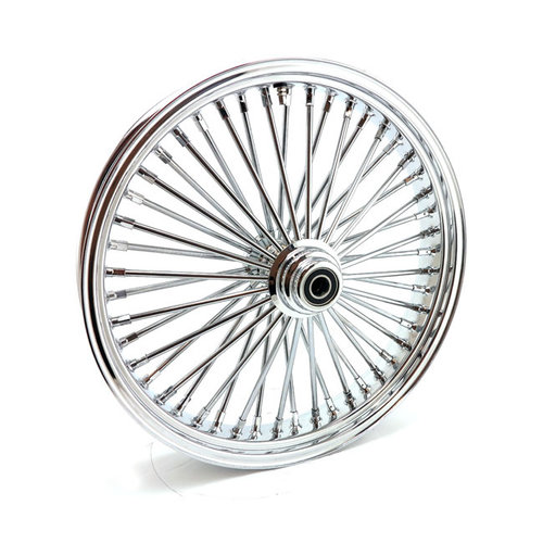 MCS Radial 48 Fat Spoke Front Wheel 3.50 x 21 SF Chrome TUV