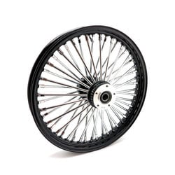 Radial 48 Fat Spoke Front Wheel 2.15 x 19 DF Black TUV