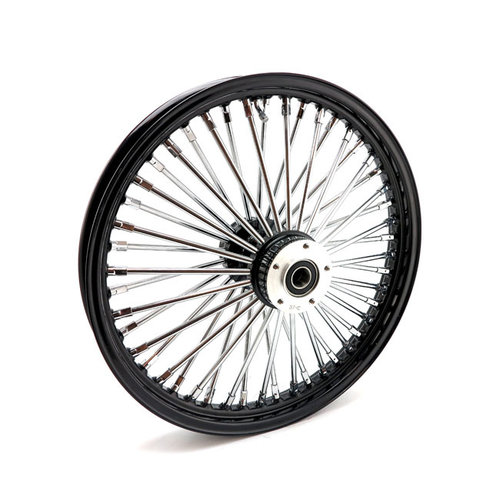 MCS Radial 48 Fat Spoke Front Wheel 2.15 x 19 DF Black TUV