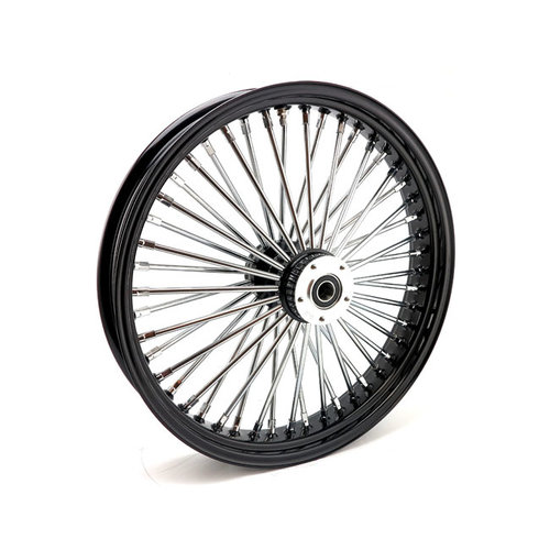 MCS Radial 48 Fat Spoke Front Wheel 3.50 x 21 DF Black TUV