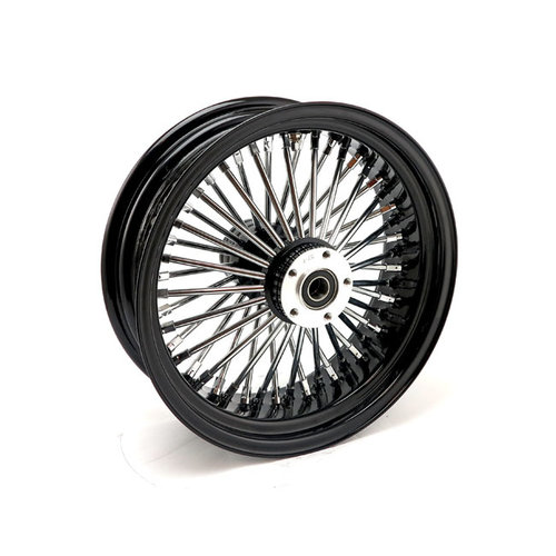 MCS Radial 48 Fat Spoke Achterwiel Velg 5.50 x 16 Zwart TUV