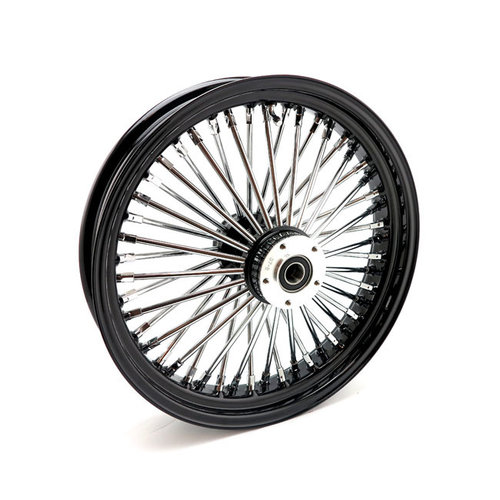 MCS Radial 48 Fat Spoke Front Wheel 3.50 x 18 DF Black TUV