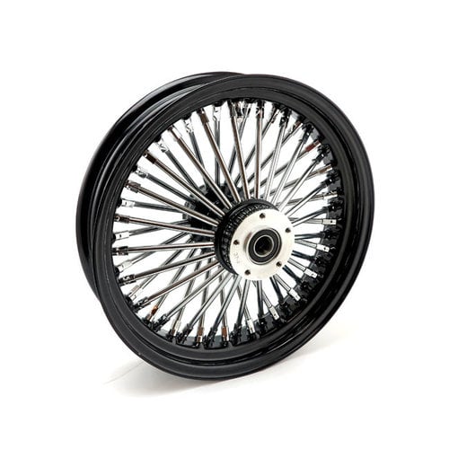 MCS Radial 48 Fat Spoke Front Wheel 3.50 x 16 DF Black TUV