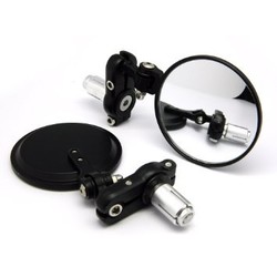 3" Pair of foldable Bar End Mirrors