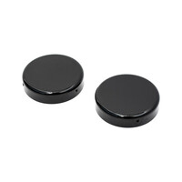 FORK TUBE CAP BOLT COVER. GLOSSY BLACK