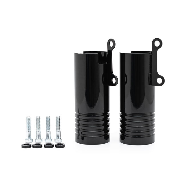 LOWER FORK COVERS. GLOSSY BLACK
