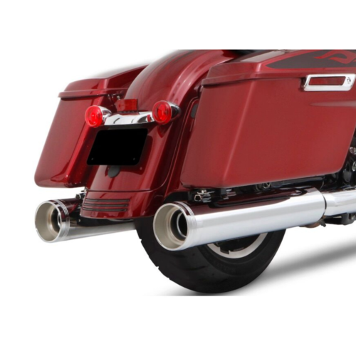 Rinehart Muffler Slip-On 4,5 Inch Tradition End Cap 17-20 Touring Chrome