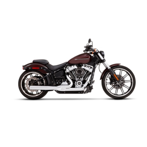 Rinehart Exhaust System 2 Into 1 18-20 Softail Chrome