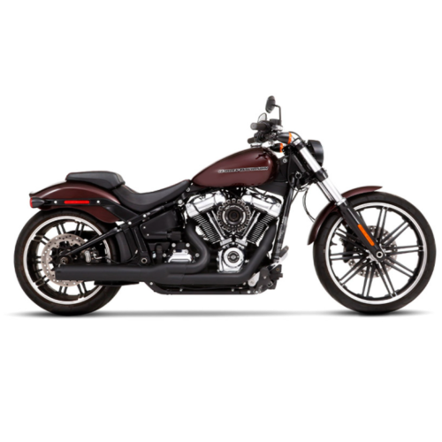 Exhaust System 2 Into 1 18 21 Softail Black ChopperShop
