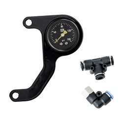 Twin Cam Air Ride Gauge Kit Black Face 6mm