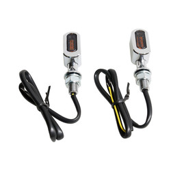 Fastline, Led Turn Signal Set. Chrome, Smoke Lens