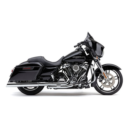 Cobra 909 Upper Cut 4" Slip-On Mufflers - Chrome