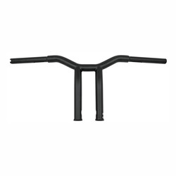 Dominator Raked 1-1/4" T-Bar 10" Rise, Matte Black