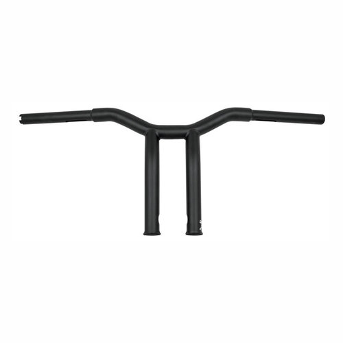 Burly  Dominator Raked 1-1/4" T-Bar 10" Rise, Matte Black