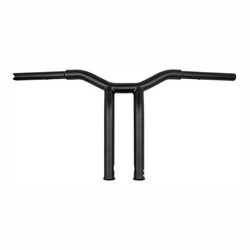 Dominator Raked 1-1/4" T-Bar 12" Rise, Matte Black